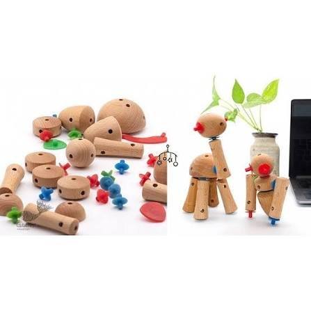 Handcrafted wooden toys and figurines