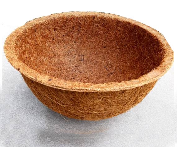 Coir fiber plant pot bowl