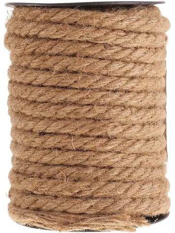 Spool of natural coir rope